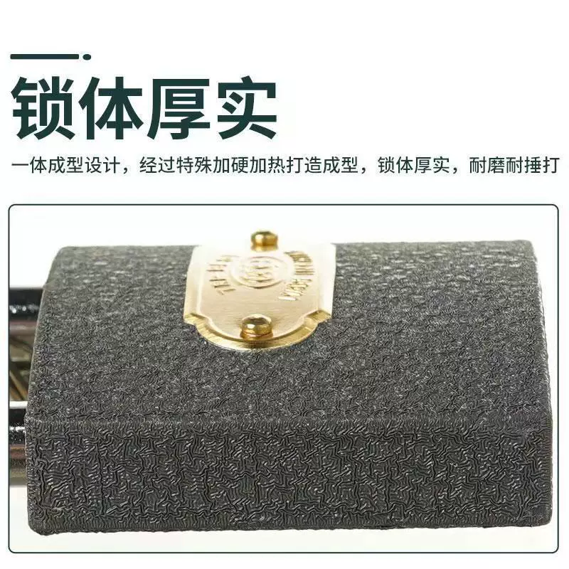 [挂锁老式锁头 家用锁子 学校宿舍大门锁 防盗灰色挂锁]