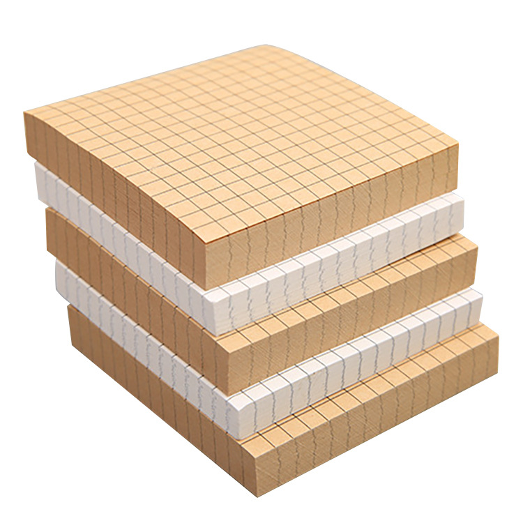 Tamaño pequeño Post-It nota cuadros horizontal blanco simple nota libro fuerte desgarrable estudiante nota pegajosa n veces