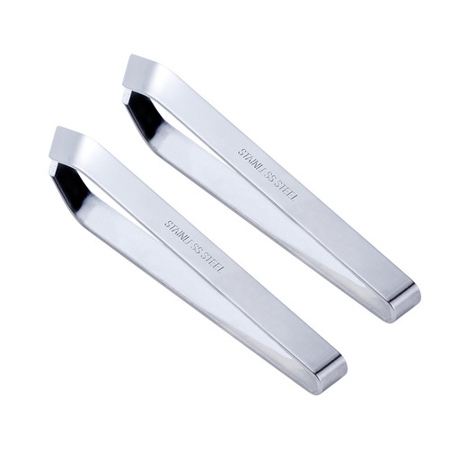 Factory-direct stainless steel pig hair clip, hair-plucking clip, fishbone-style kitchen tool, angled design, durable chicken feather clip