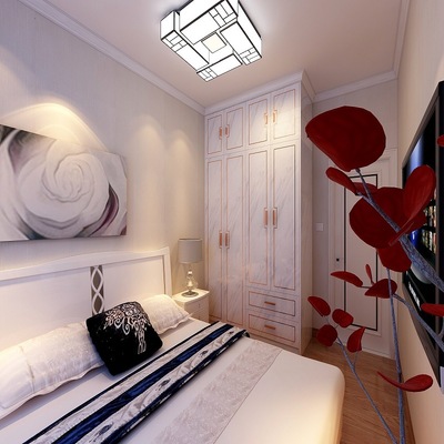 90 new pattern Hong Kong style wardrobe Gold Cabinet doors solid wood Green furniture The whole house customized Join