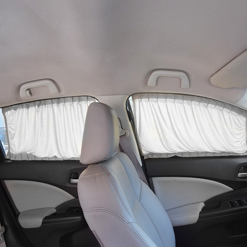 Cross-border e-commerce aluminum track 2 pieces for car curtains Car rear windshield sunshade available in various sizes and colors