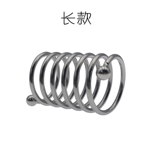Stainless steel threaded penis ring penis cage penis expander vaginal aid sexual tool alternative passion pleasure climax toy