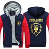 Clothing, sweatshirt, jacket, warm demi-season hoodie with zipper suitable for men and women, increased thickness