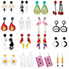 Fashionable small design fruit acrylic set, earrings, simple and elegant design