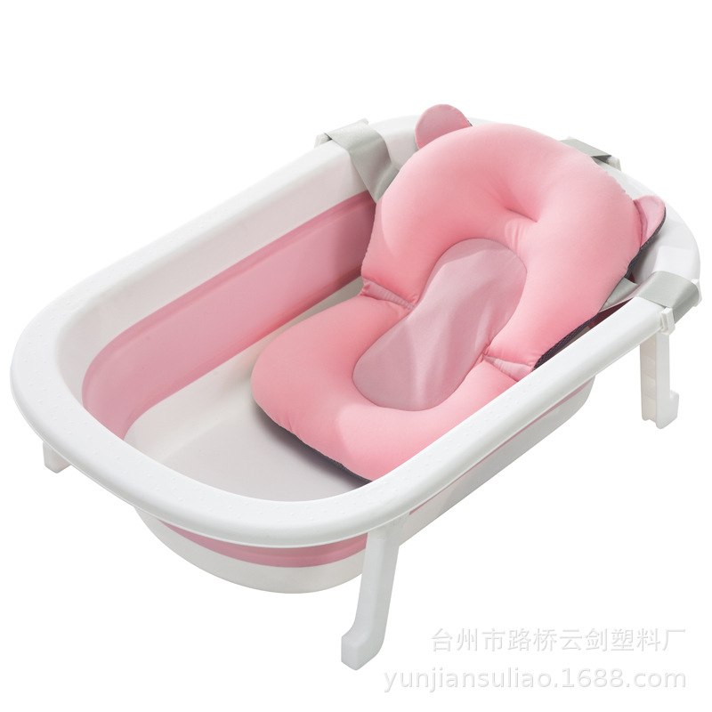 Bañera plegable grande para bebés recién nacidos asiento y tumbona suministros de baño infantil