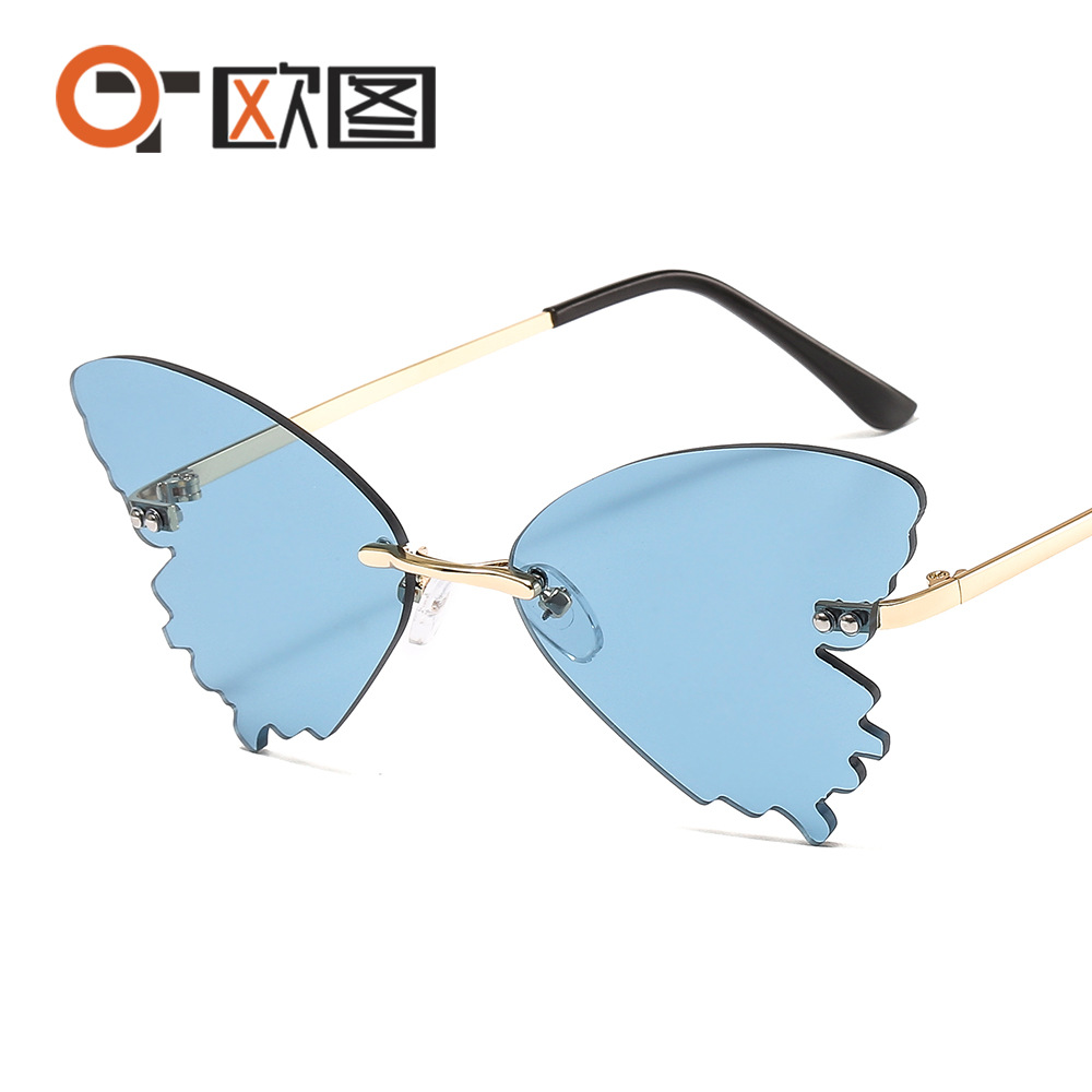 2022 new ladies trendy modern fashion sunglasses 960 European and American butterfly personality cross-border sunglasses