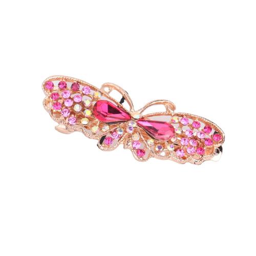 Hair clip hairpin for women girls hair accessories National Water Diamond Butterfly Crystal hairpin women top clip spring hairpin boutique