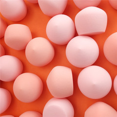 Pitao Watermelon Peach Ultra Soft Small Buns Powder Puff Huge Soft Wet and Dry Two-Use B-Grade Minor Flaws Beauty sponge Cotton Candy