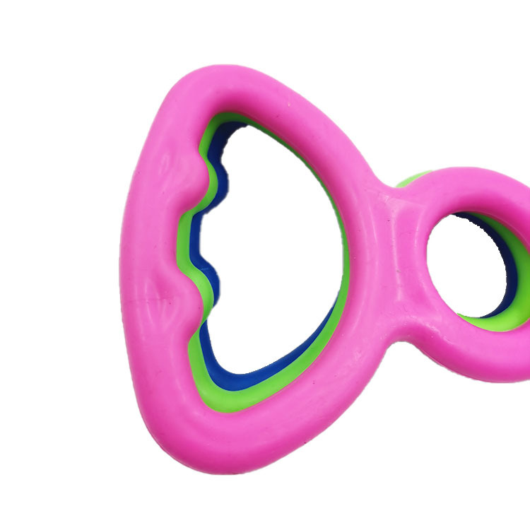 Suministro directo de fábrica anillo de juguete para mascotas perro interactivo juguete de goma resistente a mordeduras juguete de entrenamiento para perros suministros para mascotas