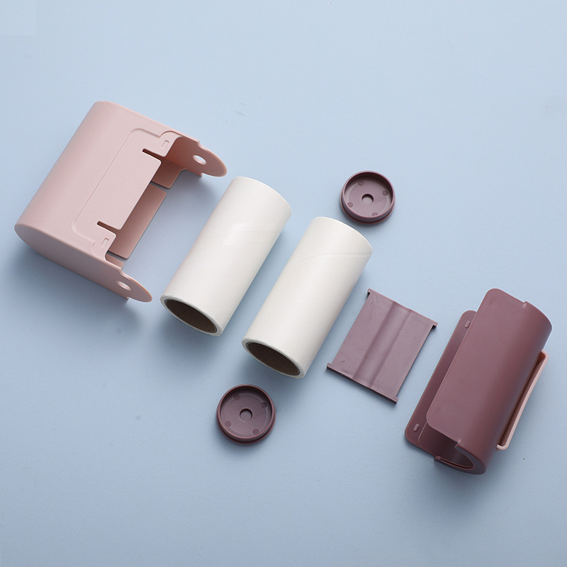 Creativo Nuevo tipo tambor conveniente removedor de polvo removedor de pelo pegajoso pequeño con tapa removedor de pelo rodillo de pelo pegajoso cepillo removedor de pelo al por mayor