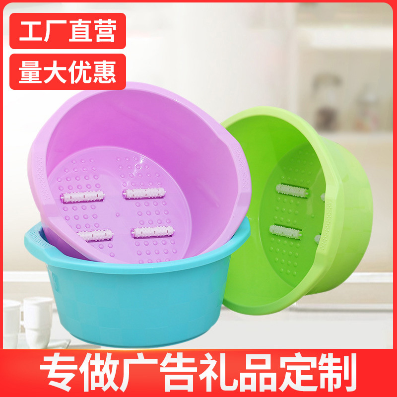 厂家供应加厚家用按摩盆 多功能塑料足浴盆 批发定制泡脚桶泡脚盆
