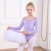 Children's winter mini-skirt, dancing sports clothing for early age, with short sleeve, autumn