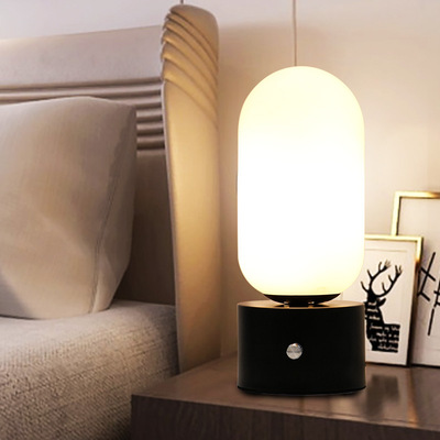 Table lamp Bedside lamp bedroom romantic Simplicity modern marry personality touch Northern Europe romantic circular Intelligent Light