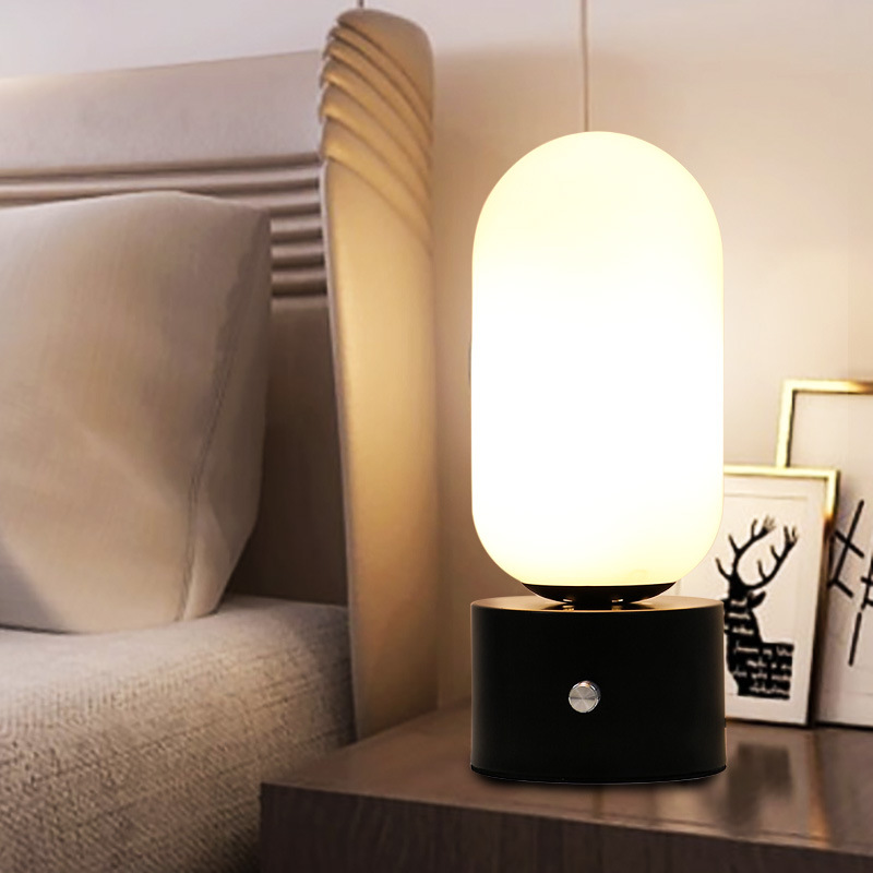 Table lamp Bedside lamp bedroom romantic Simplicity modern marry personality touch Northern Europe romantic circular Intelligent Light