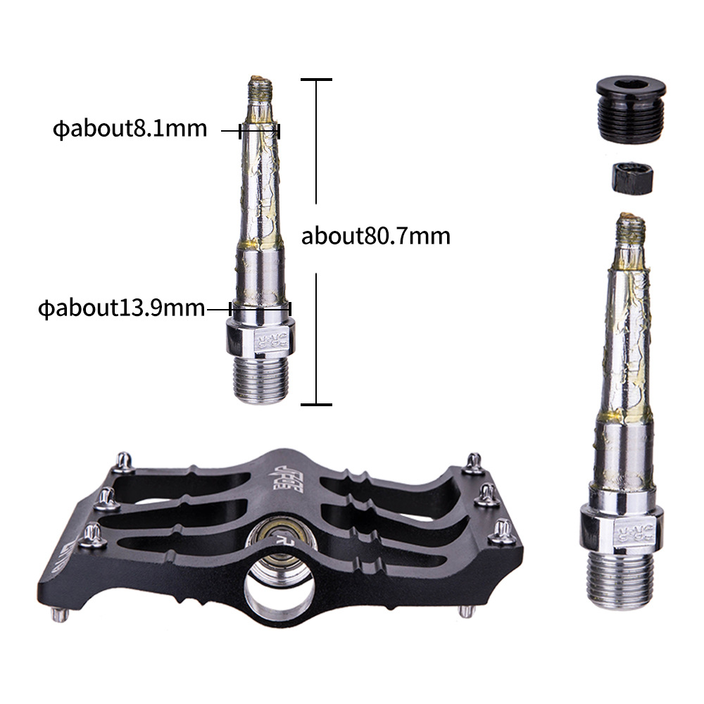 Bicicleta de montaña ZTTO pedal de aleación de aluminio pelin pedal sellado rodamiento DU pedal accesorios de bicicleta