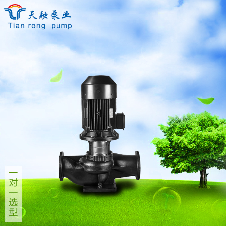 山东天融 大流量管道增压泵 现场直供TD热水循环泵便拆管道泵