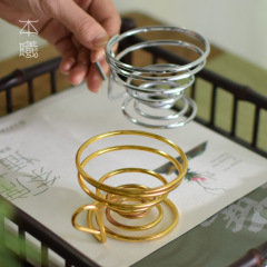 Stainless steel tea drain rack tea strainer spring base Kung Fu tea set tea ceremony accessories tea strainer cover manufacturer wholesale