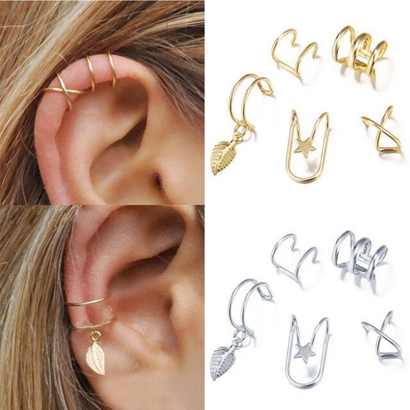 1 Set Simple Style Geometric Copper Plating Ear Clips display picture 5