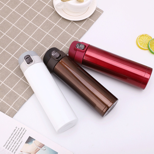 Thermal cup 304 stainless steel quick-release lid leak-proof portable vacuum car cup outdoor cup factory wholesale