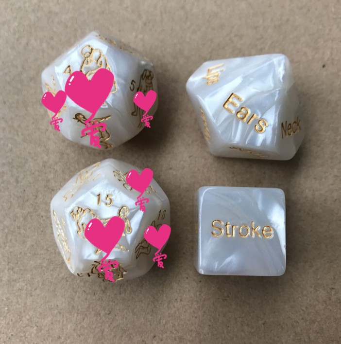 12面多面骰子 夜光色子整蛊势色子 外贸动作筛子震动环/夹1A20006|ru