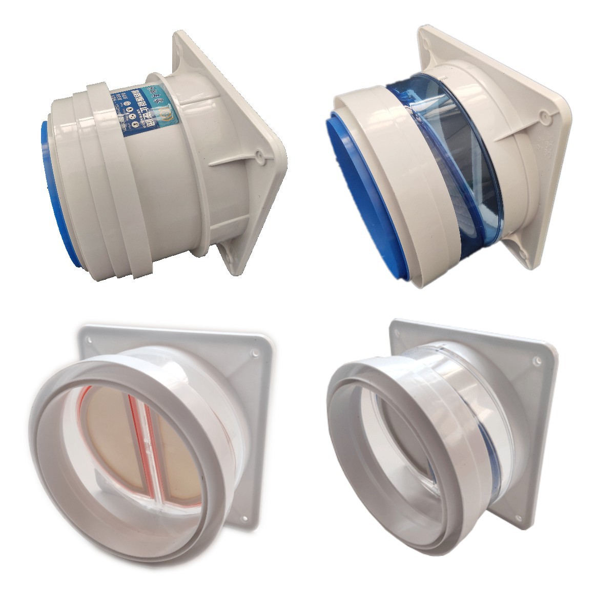 风口防串味防回烟双开密封防烟宝通用型