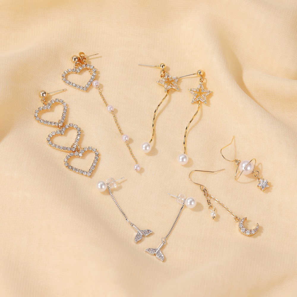 S925 Silver Needle Simple Geometric Opal Earrings Sweet Tassel Hypoallergenic Earrings Wholesale Nihaojewelry display picture 4