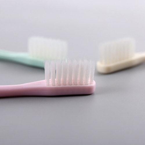 Internet celebrity live broadcast micro-business macaron toothbrush set of 10 pieces bamboo charcoal soft bristles unprinted same style daily necessities
