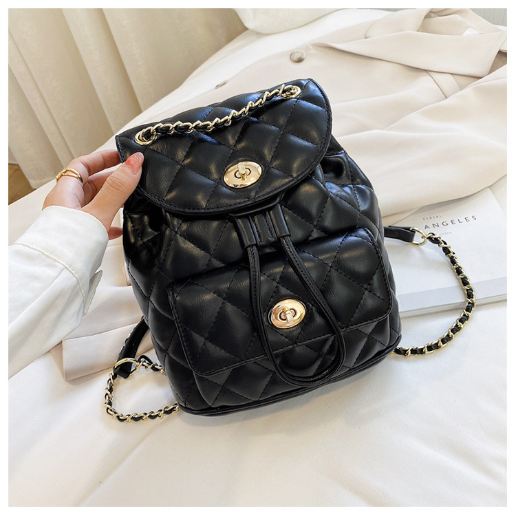 Shoulder Bag New Wave Summer Fashion Diamond Chain Backpack Large Capacity Shoulder Bag Wholesale Nihaojewelry display picture 17