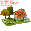 Three dimensional house, brainteaser, toy, handmade, in 3d format, early education, wholesale