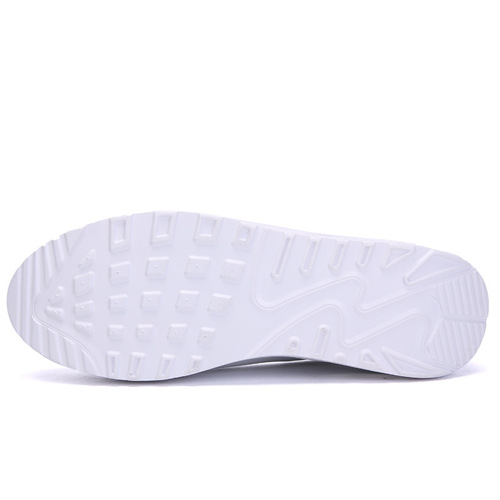 Foreign trade nurse shoes breathable thick sole heightening rocking shoes women's leather spring and autumn air cushion white casual shallow mouth shoes