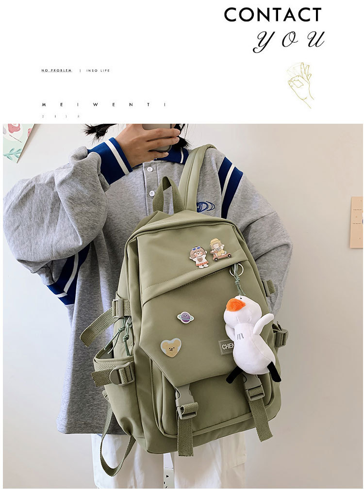 Backpack 2020 New Korean Style High School Junior High School Student Schoolbag Female Large Capacity Couple Travel Backpack Malepicture46