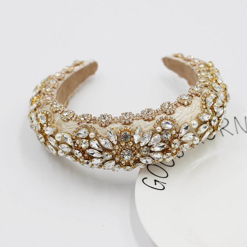 Baroque Full Diamond Exaggerated Headband display picture 2