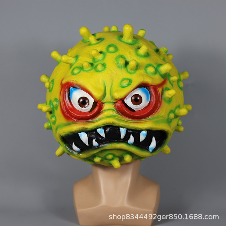 Halloween horror props virus máscara mascarada parodia miedo látex máscara sombrerería