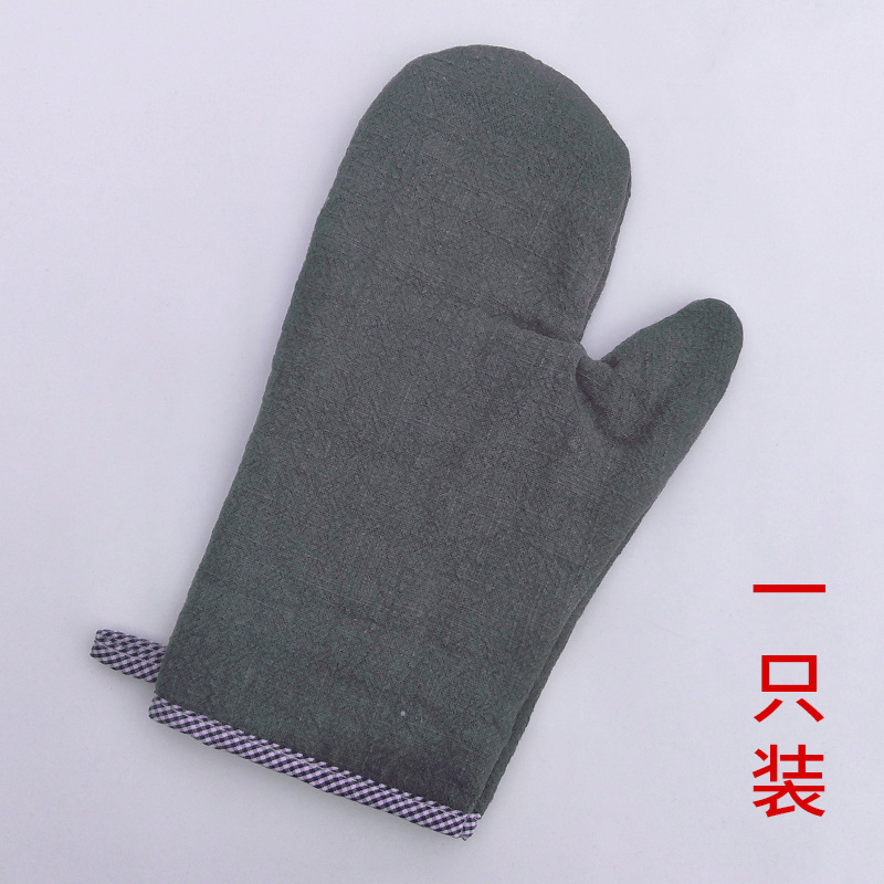 Guantes de microondas-ropa de algodón-Gris