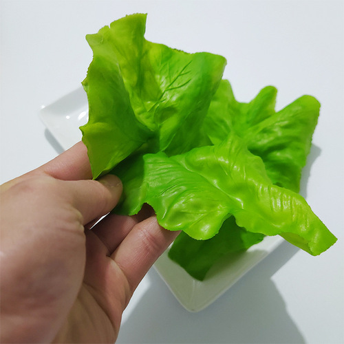 Simulated lettuce leaves, fake vegetable models, cabbage, PVC green vegetables, plastic food ornaments, farmhouse decoration props