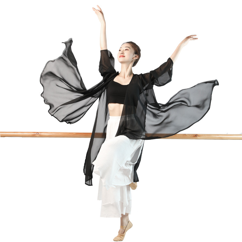 Nueva danza clásica Xia Hui profesor mismo jazmín Ropa de baile chino étnico Han ropa china estilo clásico ropa de práctica para las mujeres