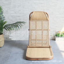 印尼真藤戶外野營折疊沙灘椅家用休閑地板椅藤制品藤編椅子出口