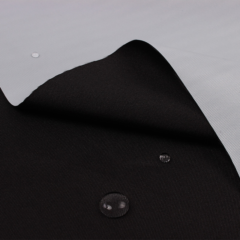 一米起卖库存黑色斜纹制服呢复合TPU乳白膜透气透湿水压3K/3K美标