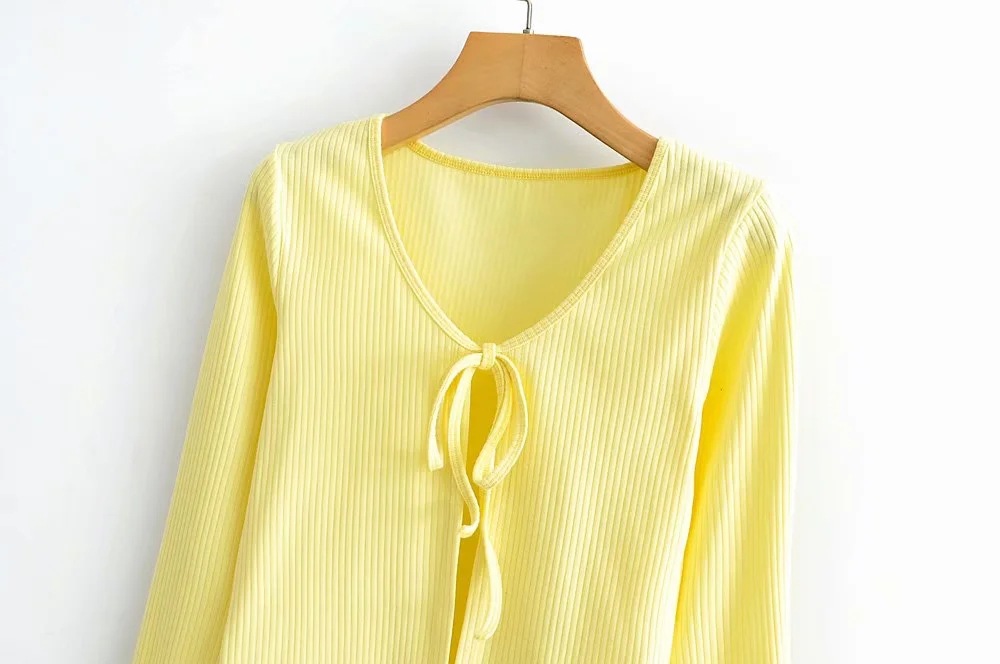 lace-up sunscreen cardigan NSHS46753