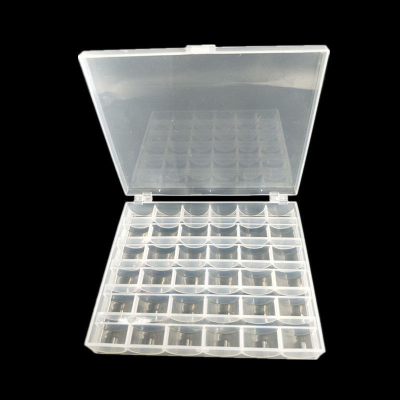 大量现货  36格梭心盒子 塑料透明梭芯盒子36只装品质盒子