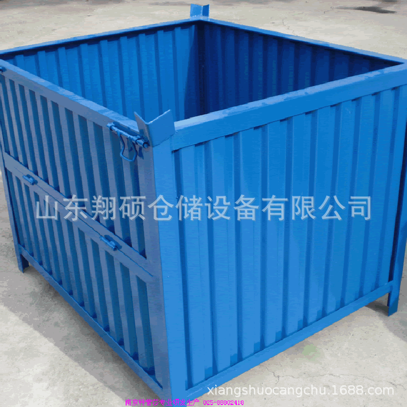 泰安金属周转筐 山东仓储料箱  快速发货陕西内蒙铁质转运箱
