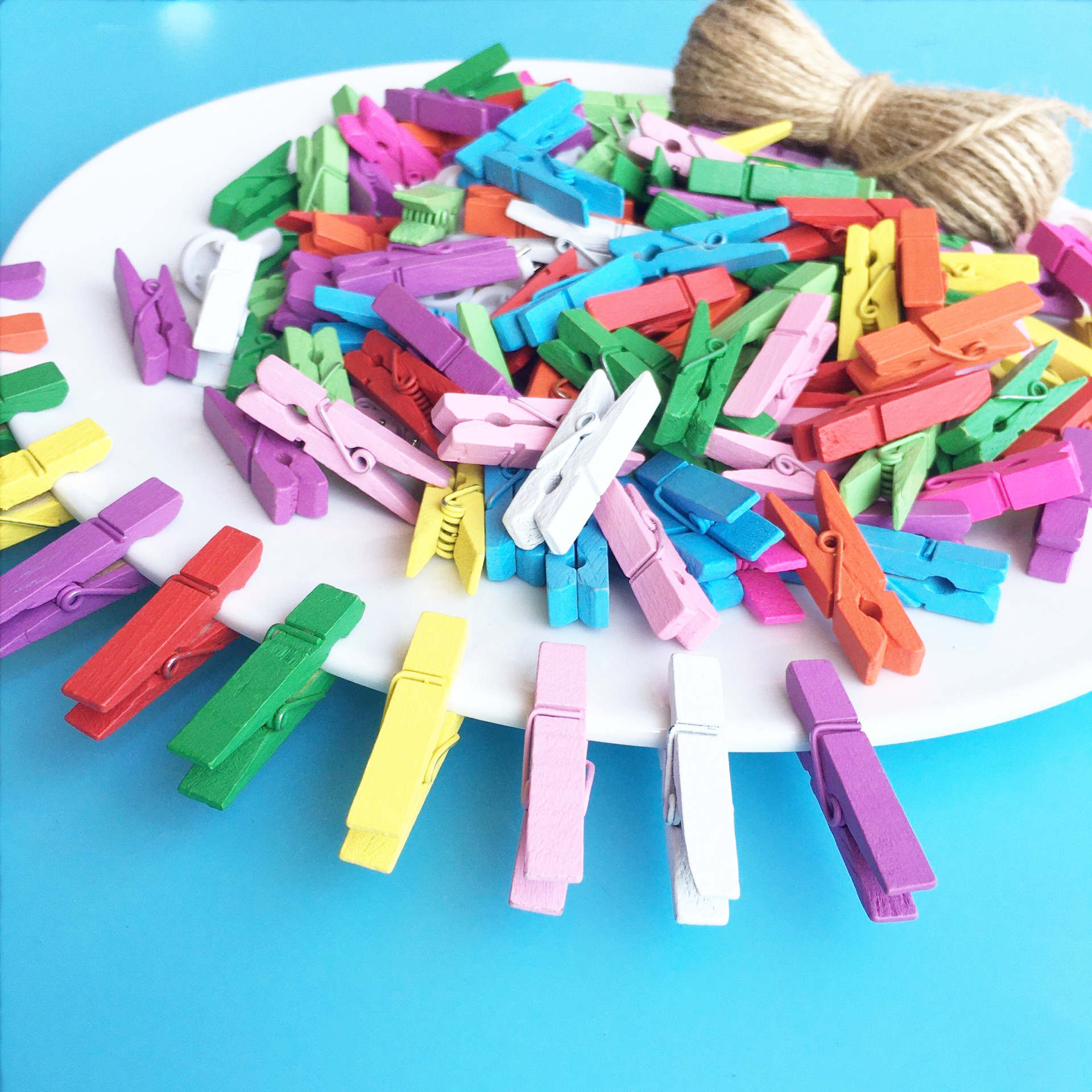 originality Net Red Photo wall Clamp decorate Hemp rope Photo folders girl Atrial arrangement dormitory Photo frame suspension