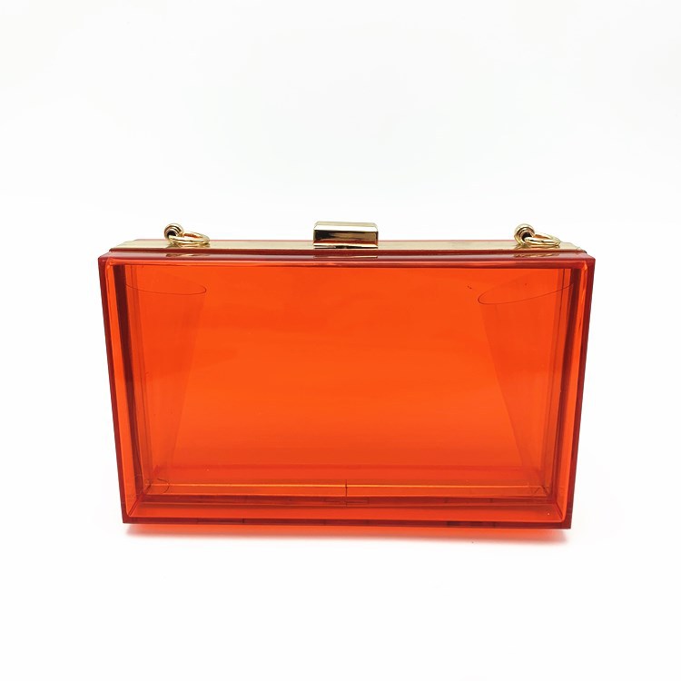 Rosa Aryl Einfarbig Quadrat Tasche Clutch display picture 4