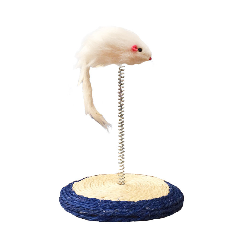 고양이 스크래치 보드 봄 피부 마우스 작은 대마 고양이 테이블 이중 목적 고양이 발톱 연삭 장난감