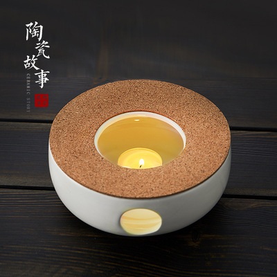 蜡烛煮茶炉温茶器水果花茶茶具套装玻璃茶壶茶杯日式保温加热底座|ms