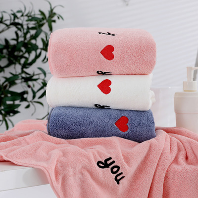 High density Coral towel Trimming Catcher Hemming Superfine fibre cosmetology gift towel