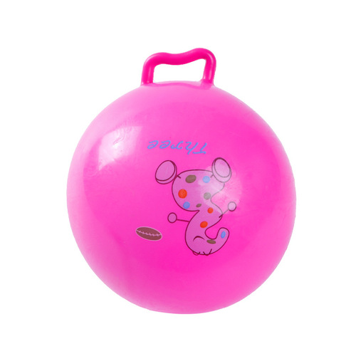 Promotional children's handle ball jumping ball fitness toy baby massage ball thickened handle ball 25cm wholesale