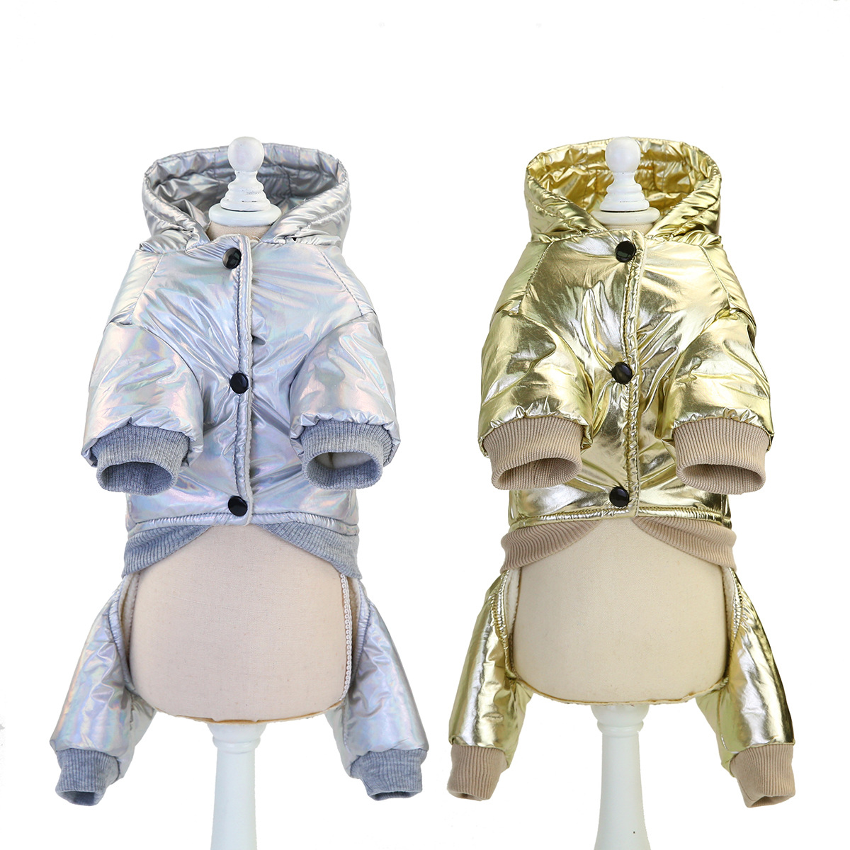 New type of pet dog clothes, cotton medium and small-sized dog clothes, winter warm, waterproof and thickened spacesuits, available for delivery detail image 8