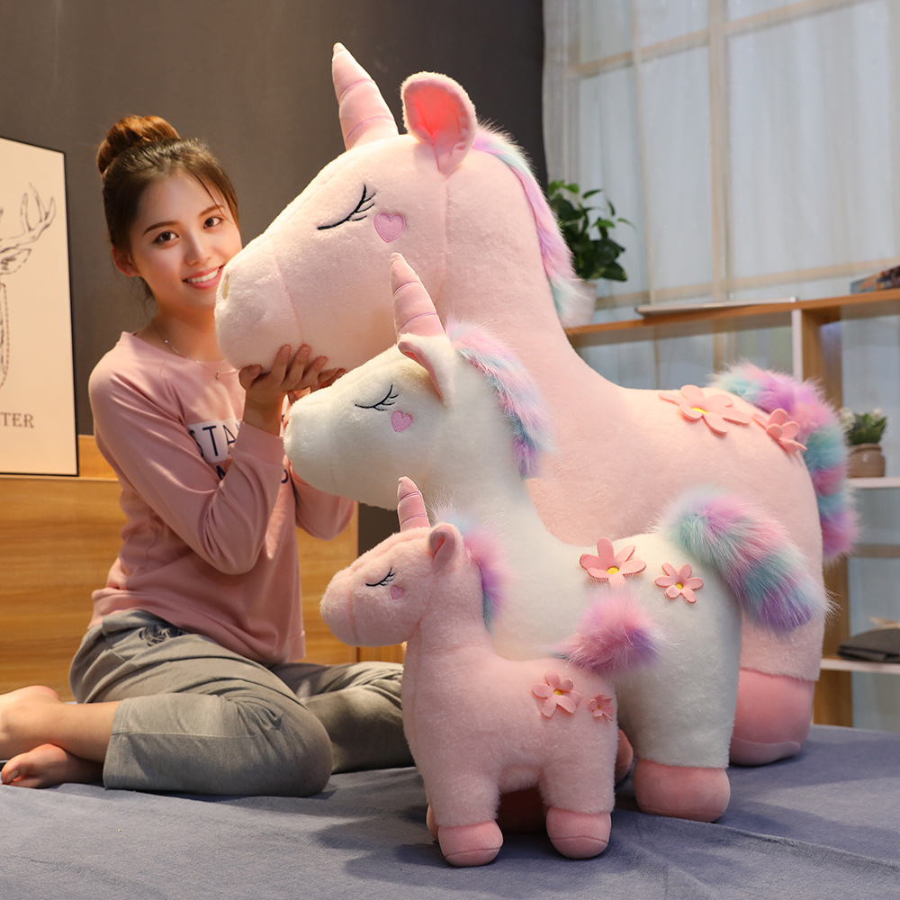 网红产品梦幻独角兽公仔毛绒玩具床上睡觉抱枕小萌马玩偶女孩礼物