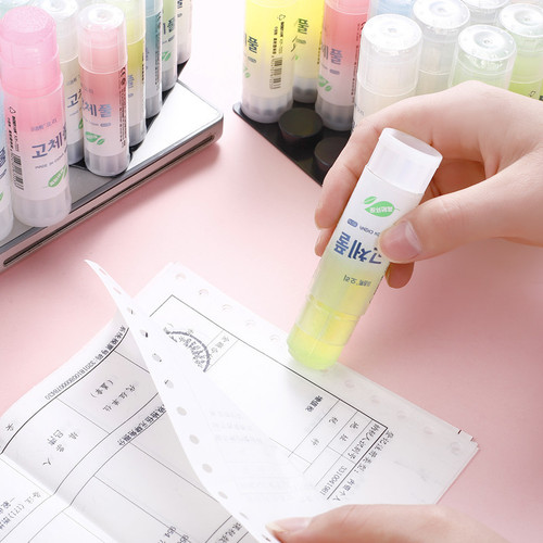Xiaojiya office supplies color solid glue cartoon pattern handmade strong solid glue stick super sticky 7223